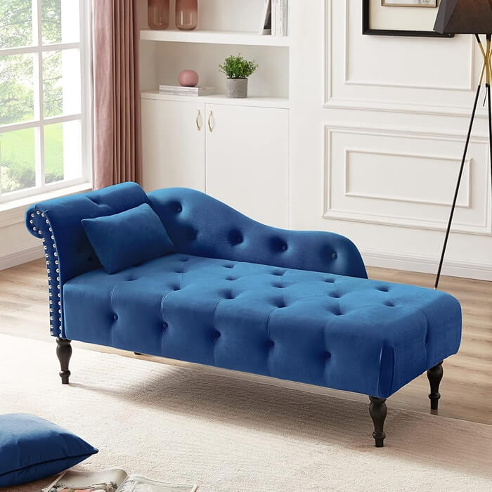 Chaise Sofa Blue